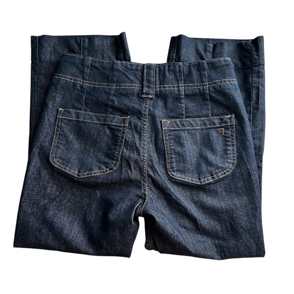 Anthropologie Pilcro Women’s Slim 70’s High Rise Crop Flare Dark Wash Jeans 26 - Picture 7 of 11